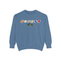 Hustle Block Letter Sweatshirt — Colorful Retro Graphic Crewneck