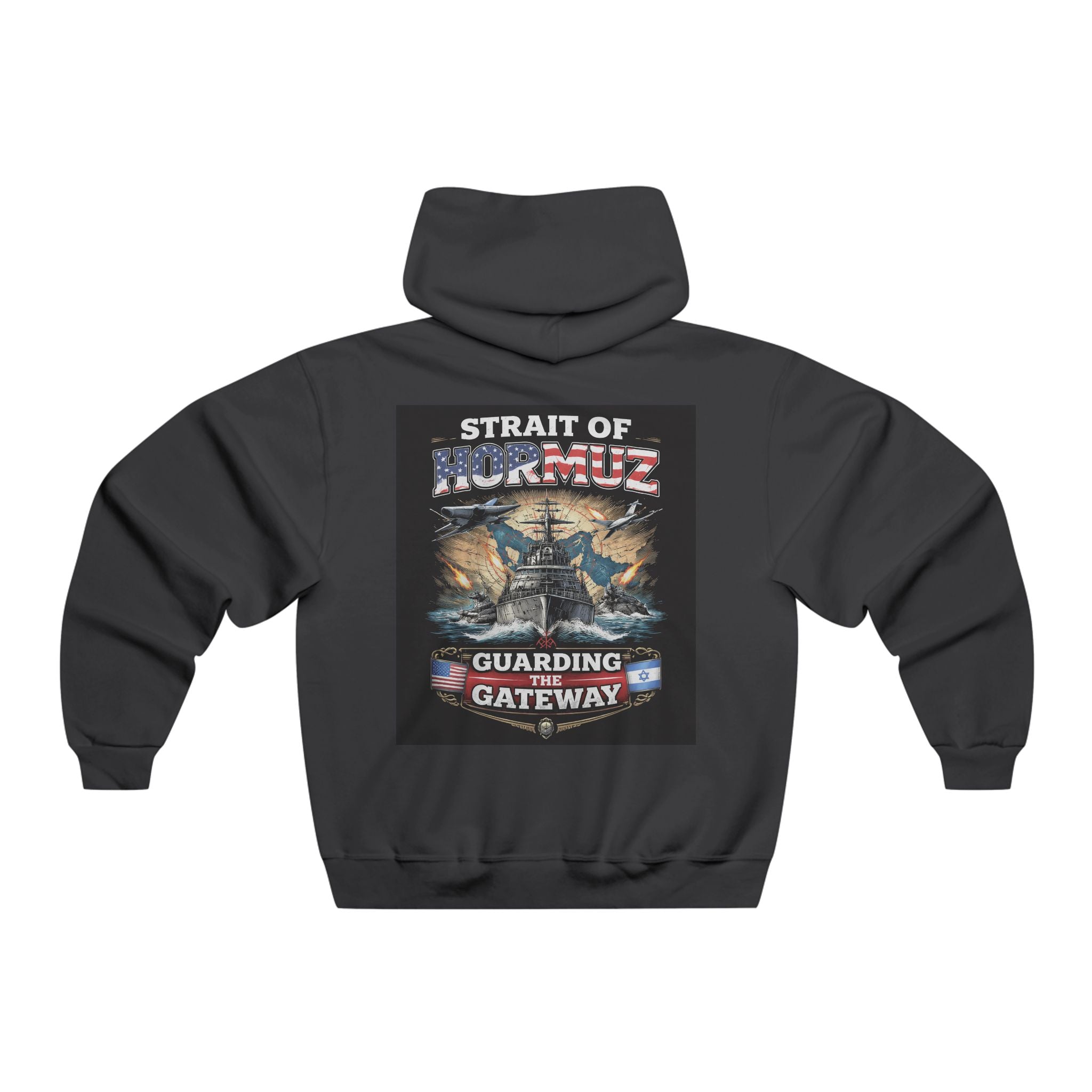 Strait of Hormuz Hooded Sweatshirt – Guarding the Gateway Patriotic Naval Hoodie