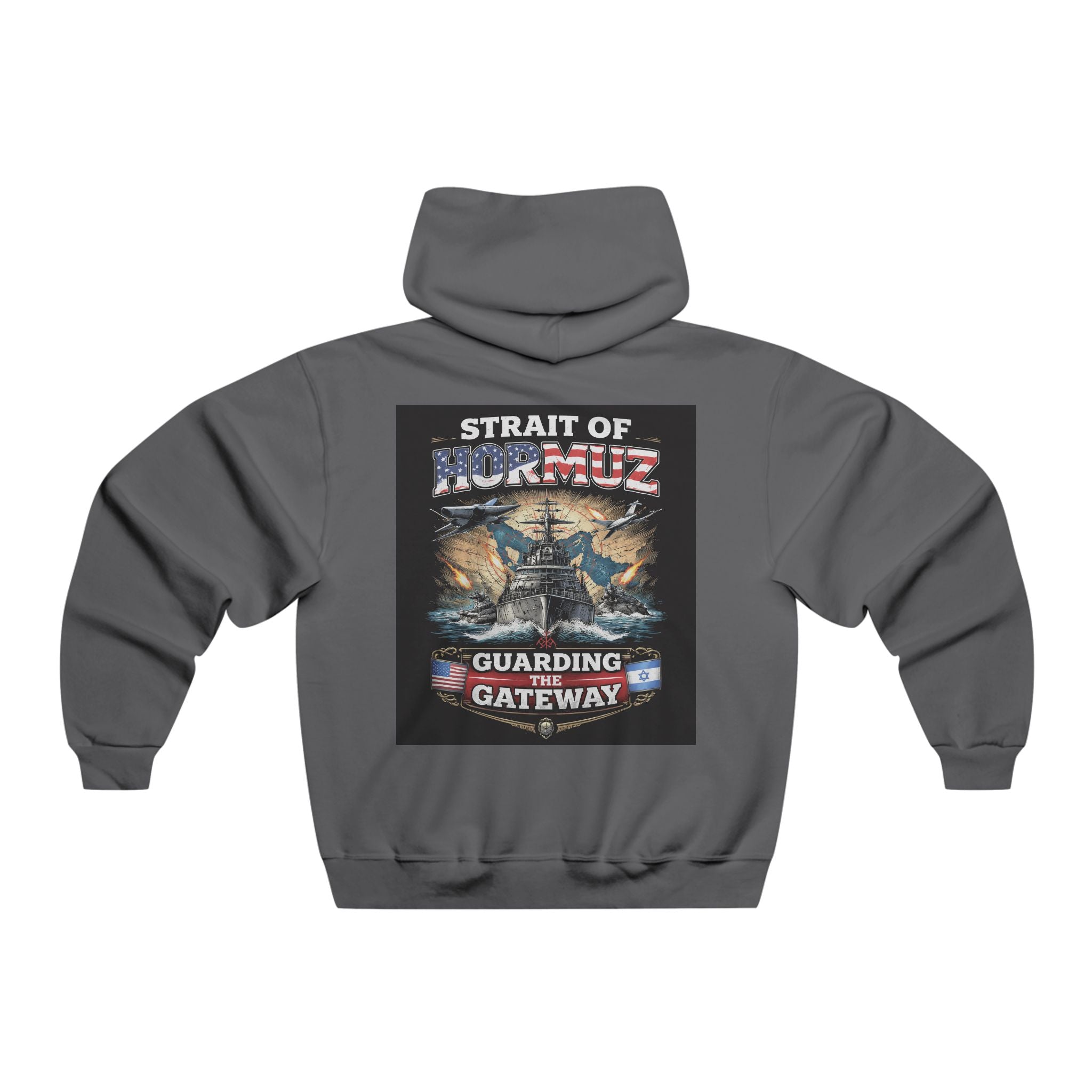 Strait of Hormuz Hooded Sweatshirt – Guarding the Gateway Patriotic Naval Hoodie