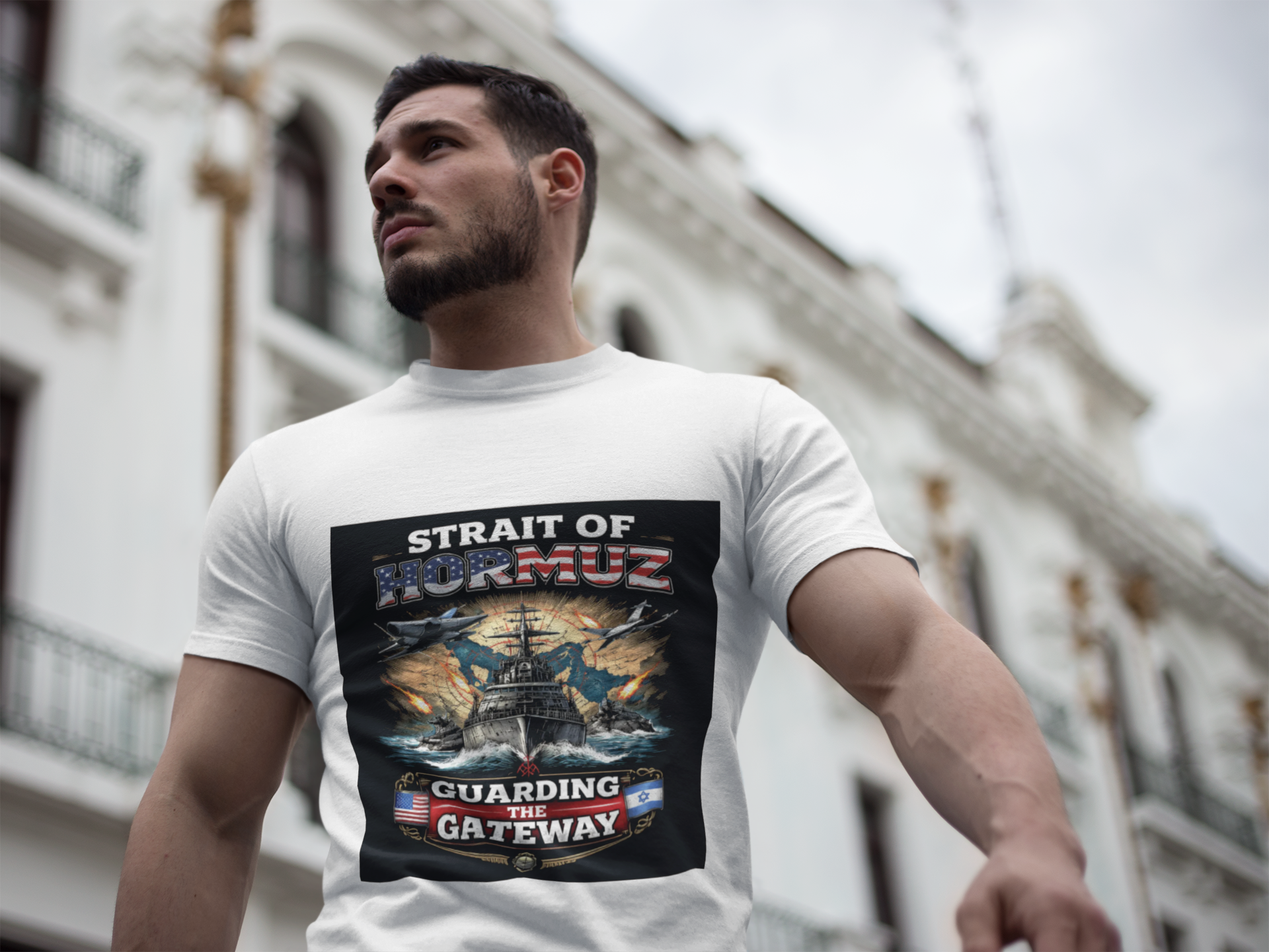 Strait of Hormuz Guarding the Gateway Military Graphic Tee