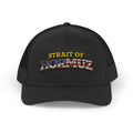 Strait of Hormuz Trucker Cap — Patriotic Embroidered Snapback Hat